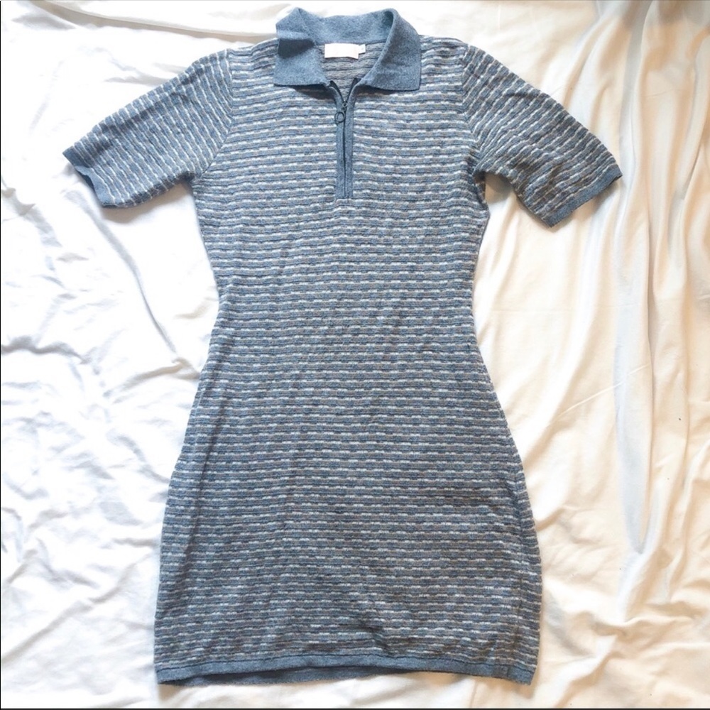 Need Supply Co. Zip Collared Knit Dress